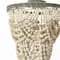Hello Honey® 16" Tiered Draped Wood Bead & Metal Semi-Flush Light
